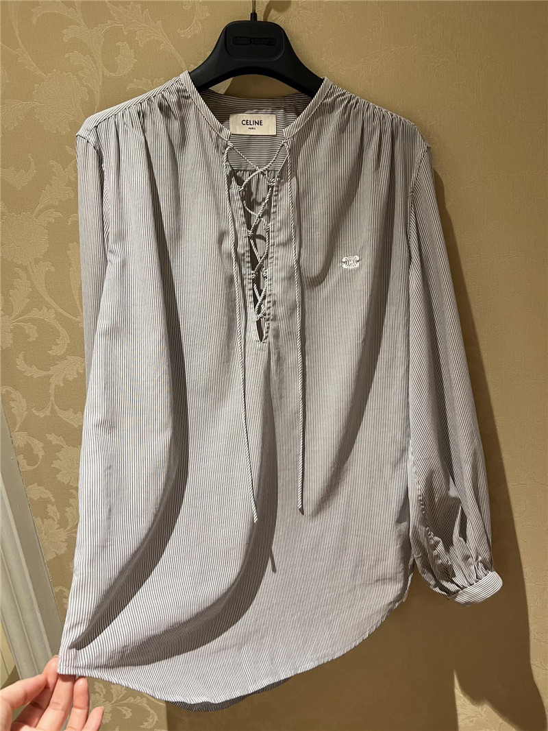 Ce1i*e new striped shirt replica designer clothes