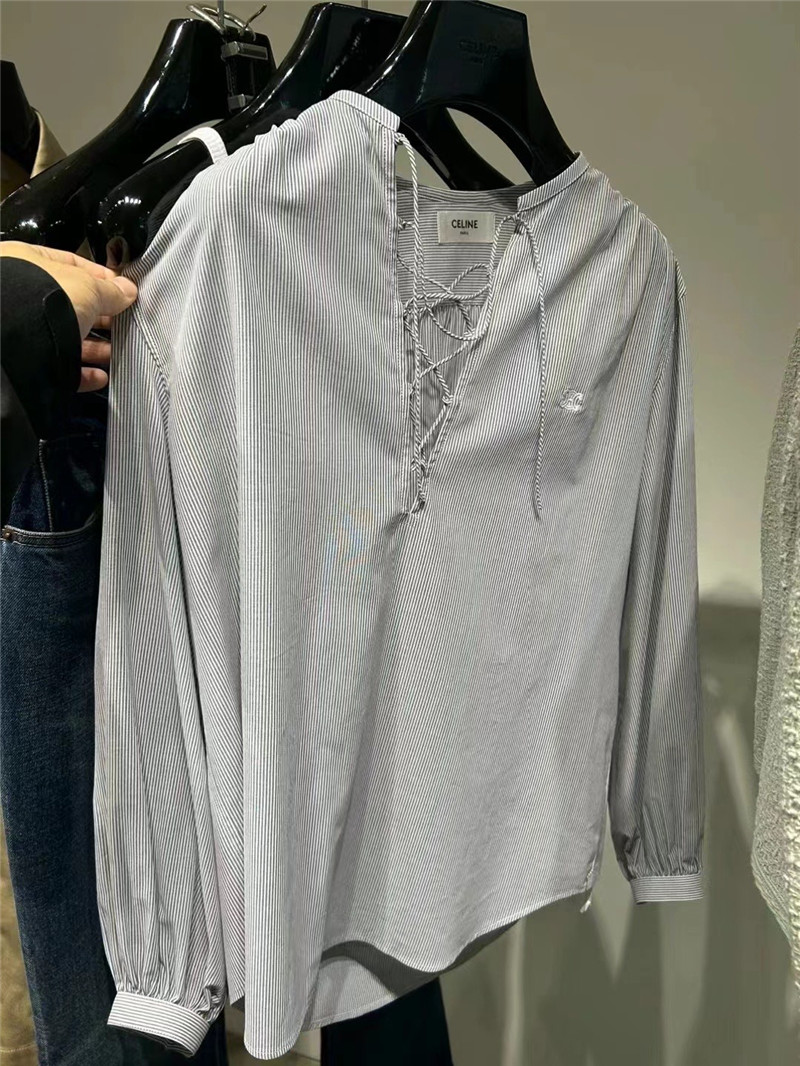 Ce1i*e new striped shirt replica designer clothes