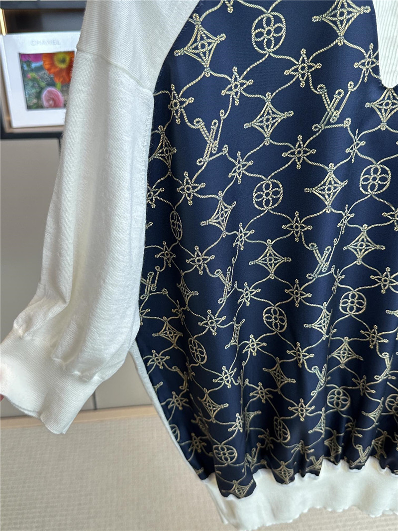 l0vis Vvtt0n lv color block knitted top replicas clothes