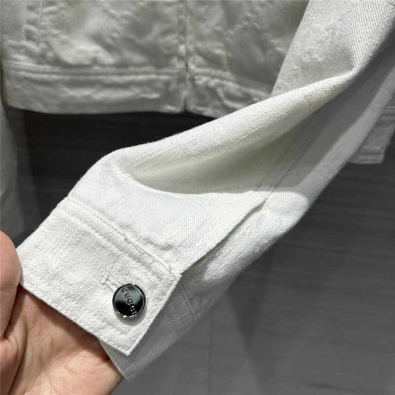 Gvc*1 jacquard white denim jacket replica clothes