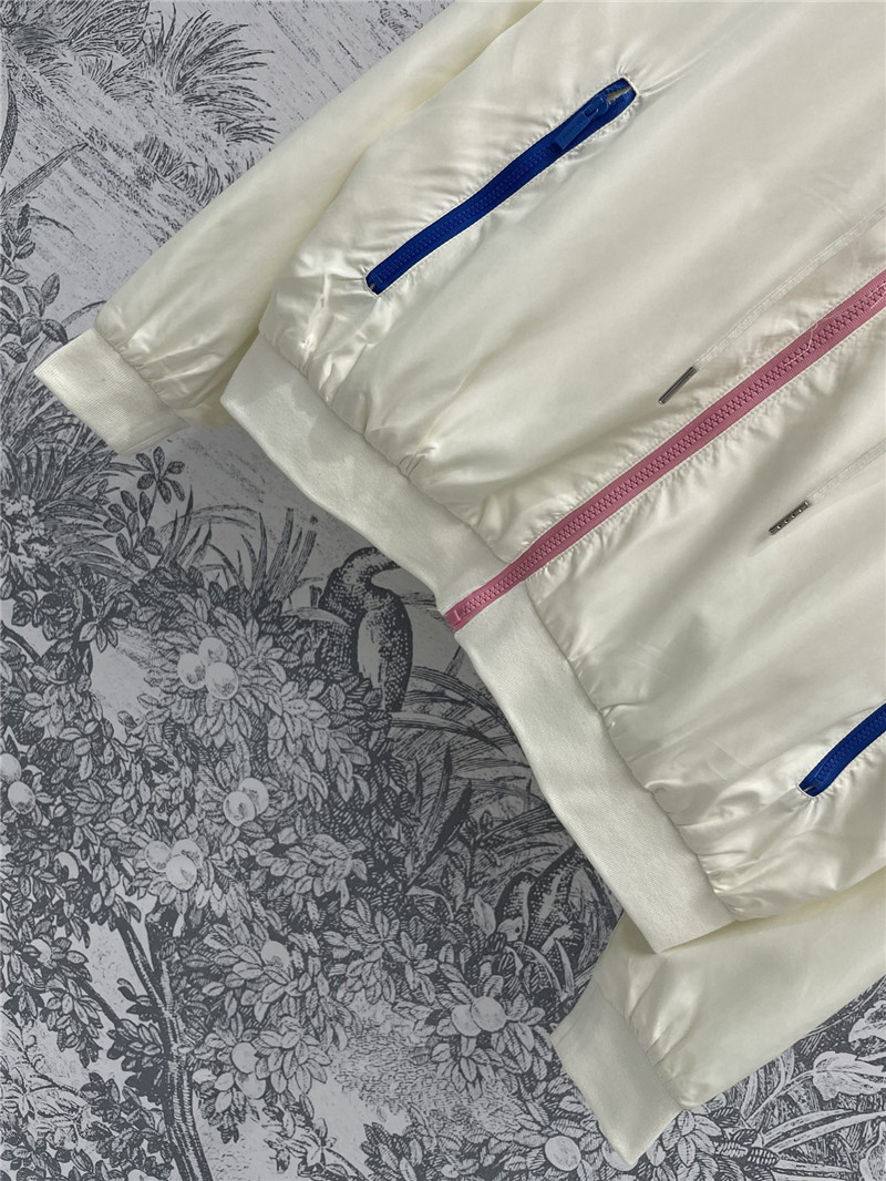 Ch**el letter embroidered hooded jacket replica clothes