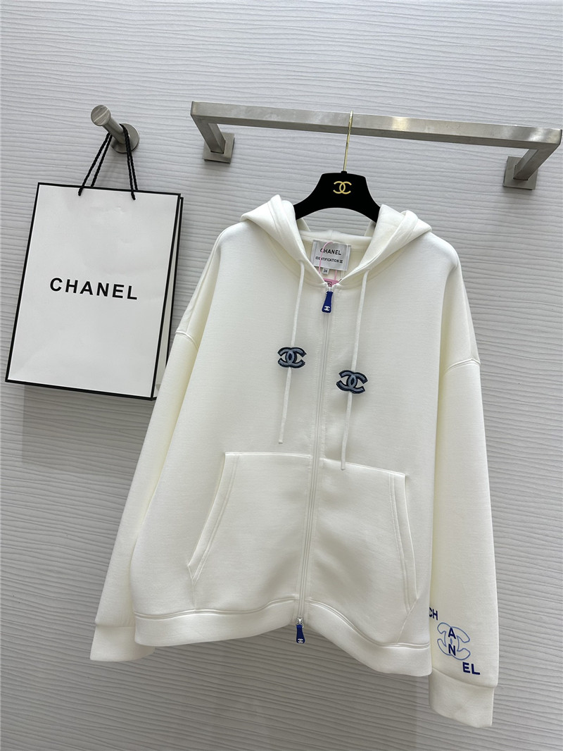 Ch**el hooded loose fit coat replica clothing sites