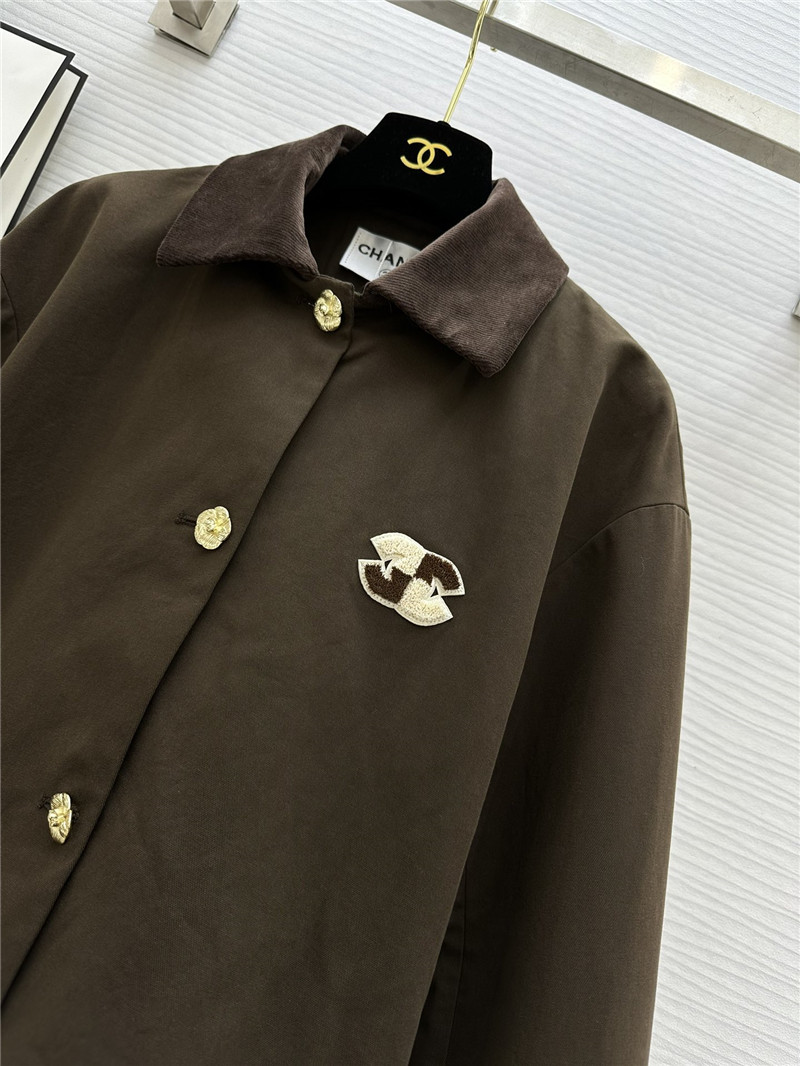 Ch**el chocolate coat replica d&g clothing