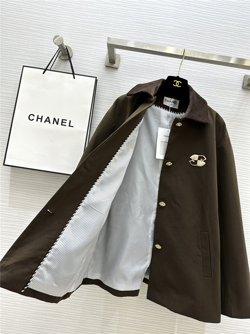 Ch**el chocolate coat replica d&g clothing