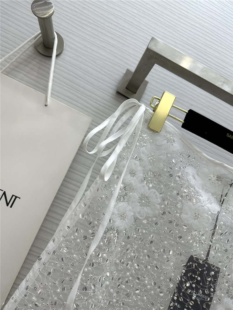 Y51 camellia embroidered layered apron replicas clothes