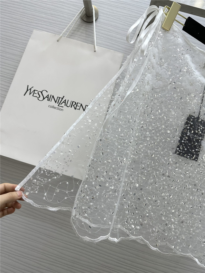 Y51 camellia embroidered layered apron replicas clothes