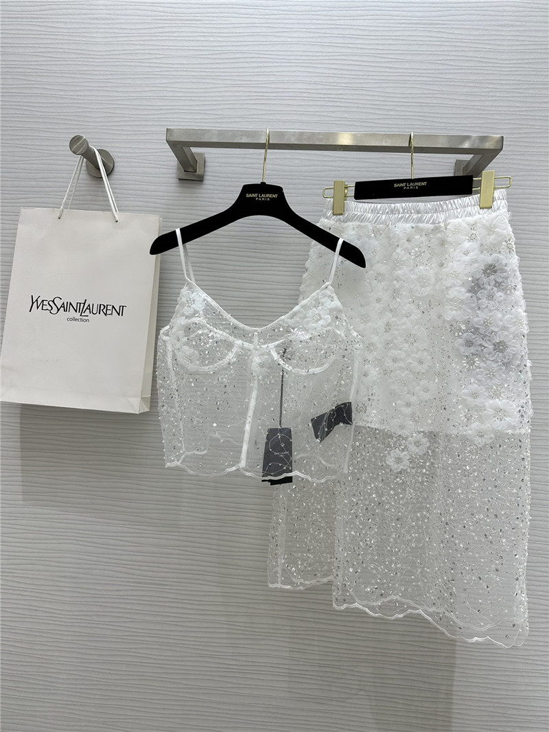 Y51 handmade floral camisole replica clothing