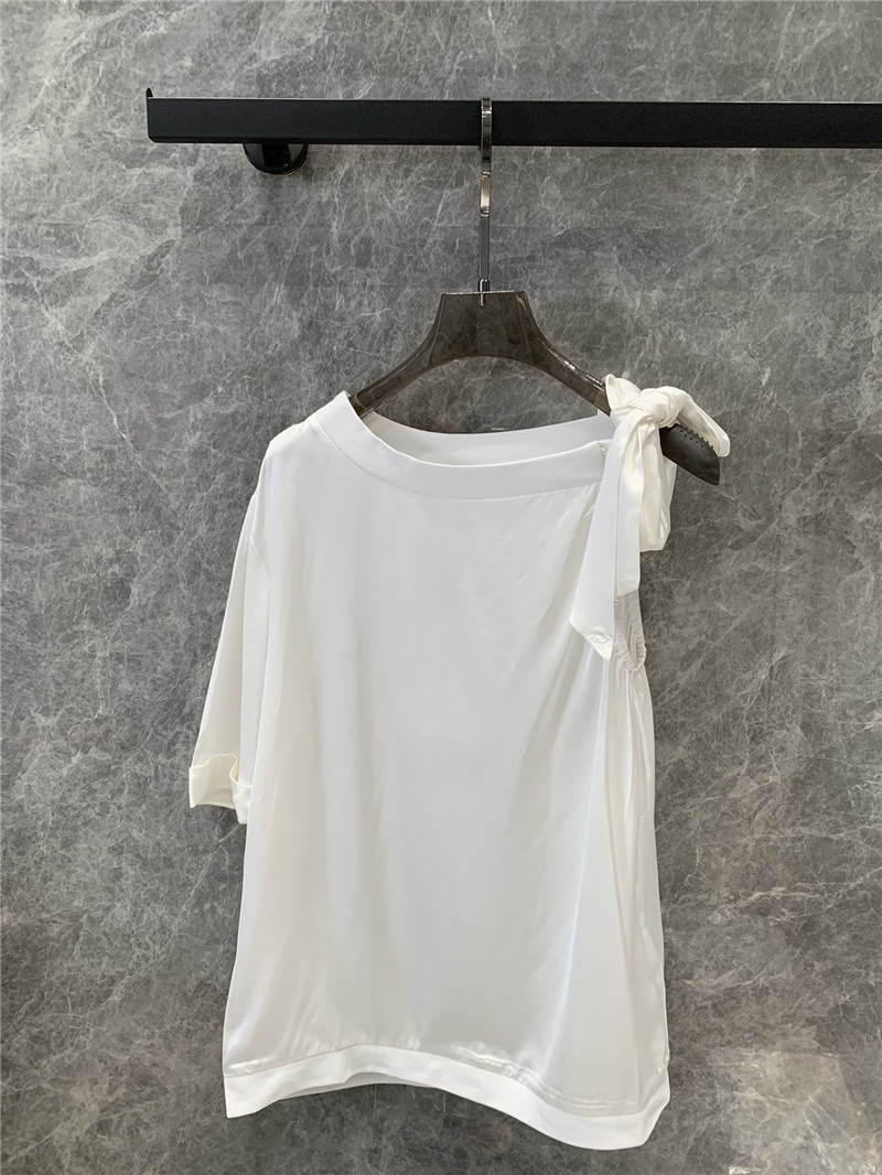 Ch**el round neck single sleeve top replica designer clothes