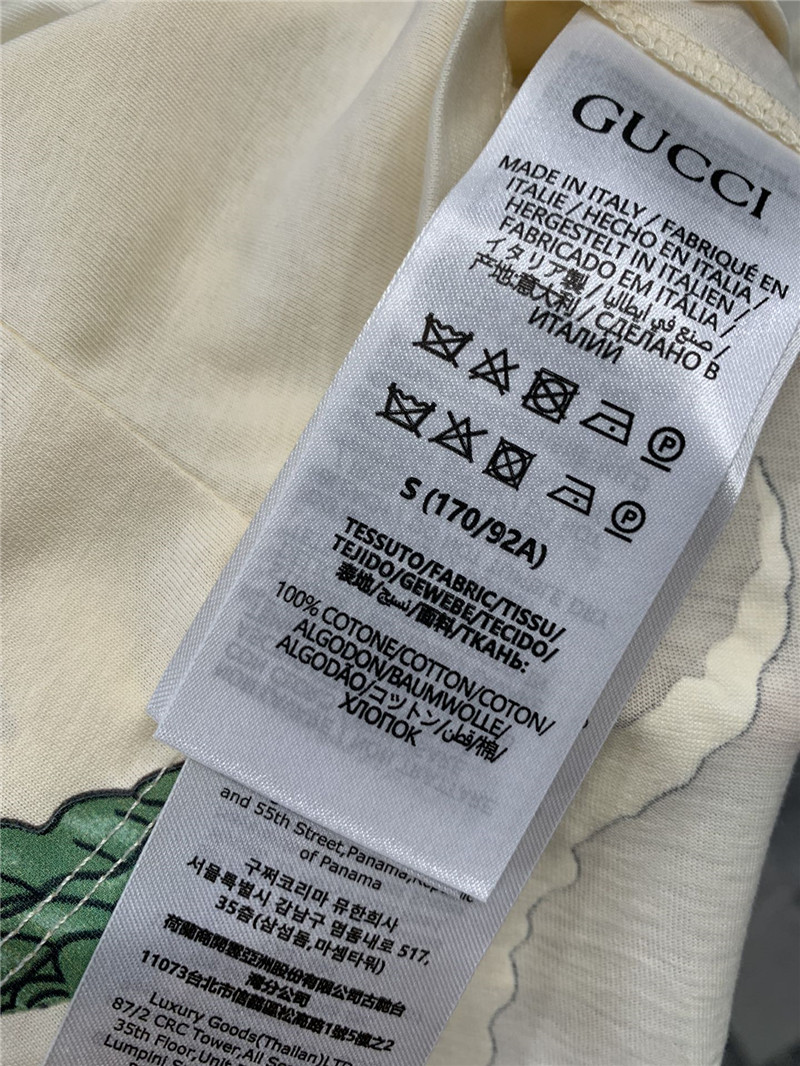 Gucci round neck short sleeve t-shirt cheap replica designer clothes