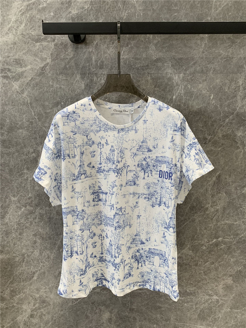 D10r printed short sleeve t-shirt replica d&g clothing