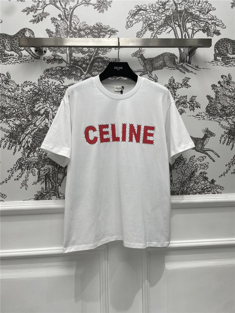 Ce1i*e round neck t-shirt replica designer clothes