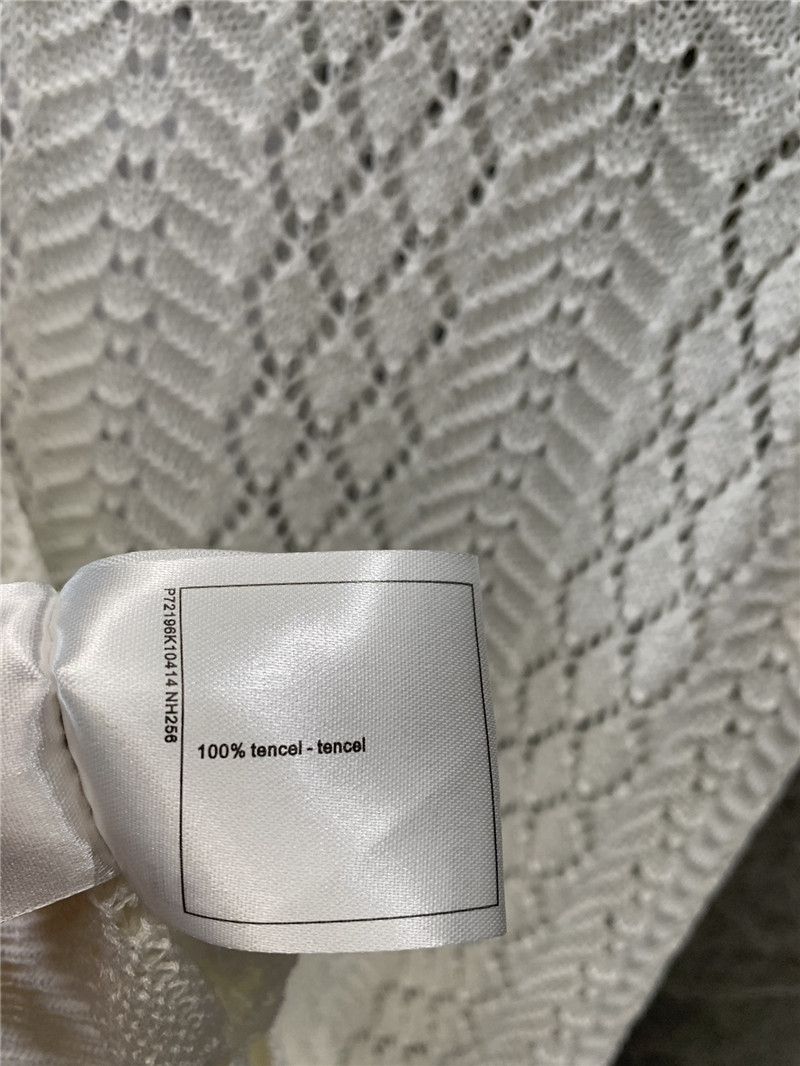 Ch**el double c rhombus hollow knitted vest replica clothes