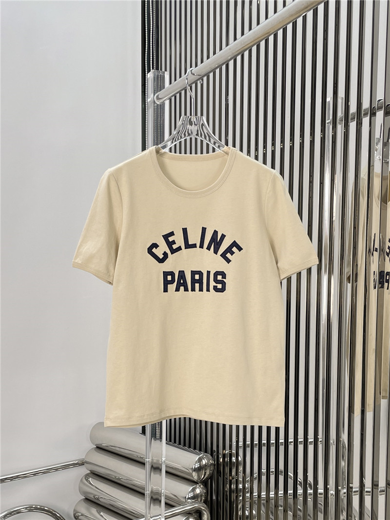 Ce1i*e letter embroidered t-shirt replica d&g clothing