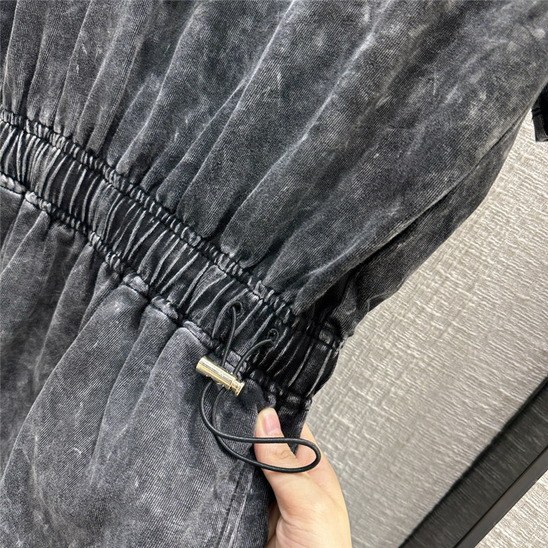 l0vis Vvtt0n lv tie dye gray cotton dress replica clothing