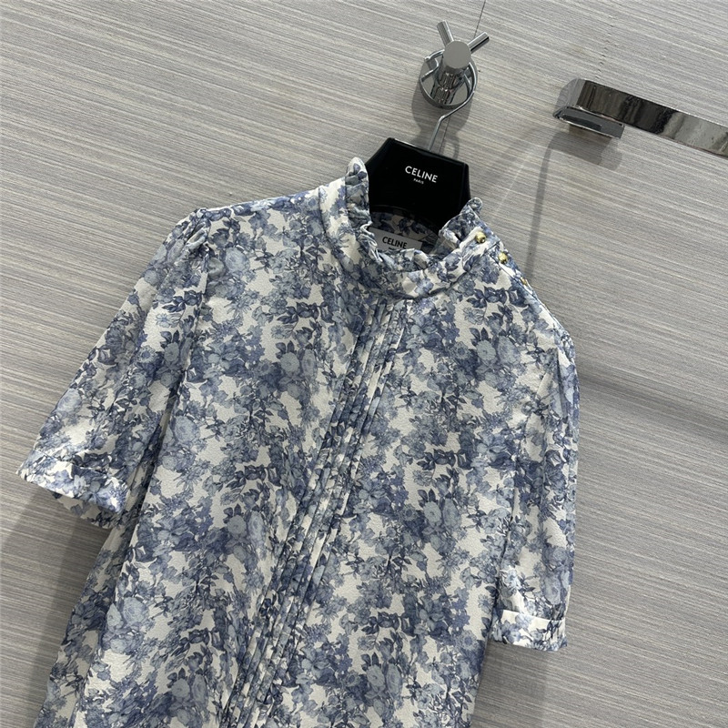 Ce1i*e retro french elegant silk shirt replicas clothes