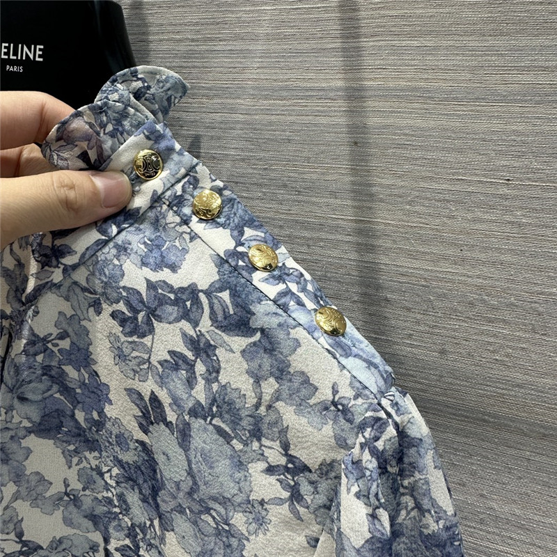 Ce1i*e retro french elegant silk shirt replicas clothes