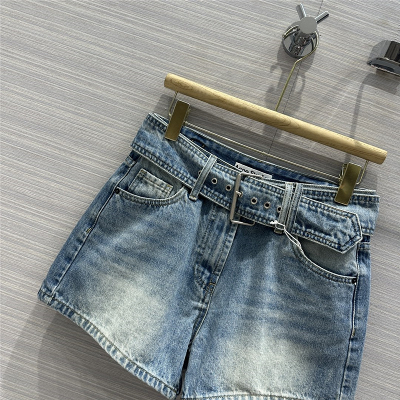 acne studios straight denim shorts cheap replica designer clothes