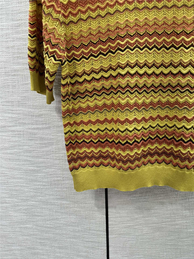 Ch**el wavy knitted short sleeve replica d&g clothing