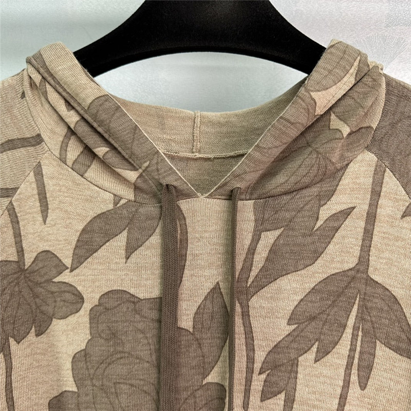 BC floral print hooded knit top cheap replica designer clothes