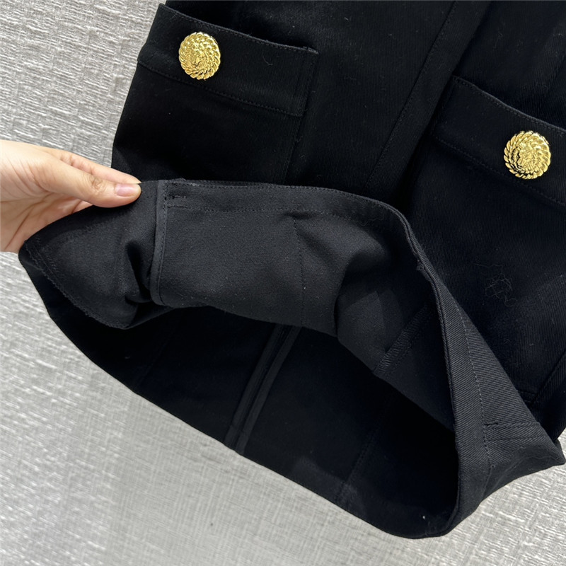 Balmain white denim buttoned dress replica clothing