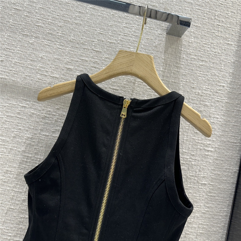 Balmain white denim buttoned dress replica clothing