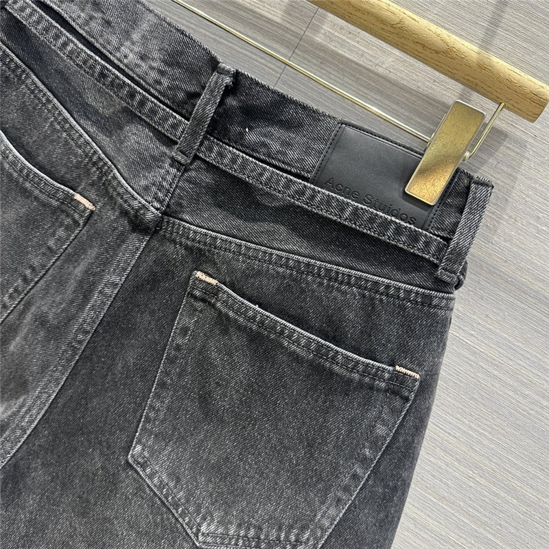 acne studios washed denim shorts cheap replica designer clothes