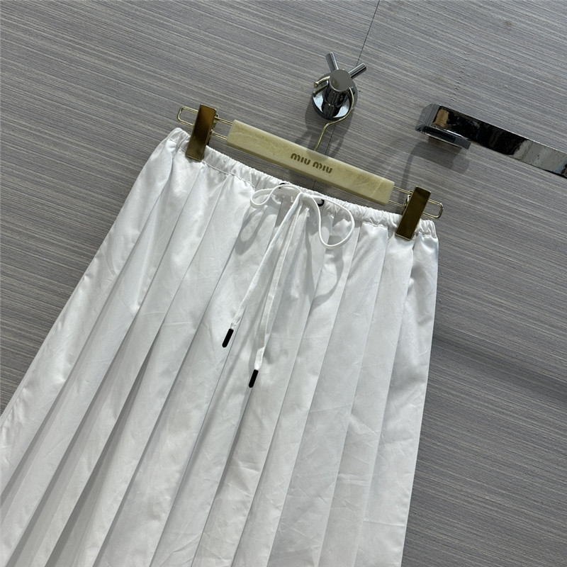 M1um1u mid-length pleated skirt cheap replica designer clothes