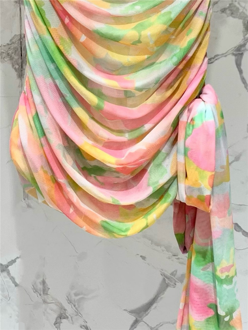 Y51 tube top floral dress replica d&g clothing