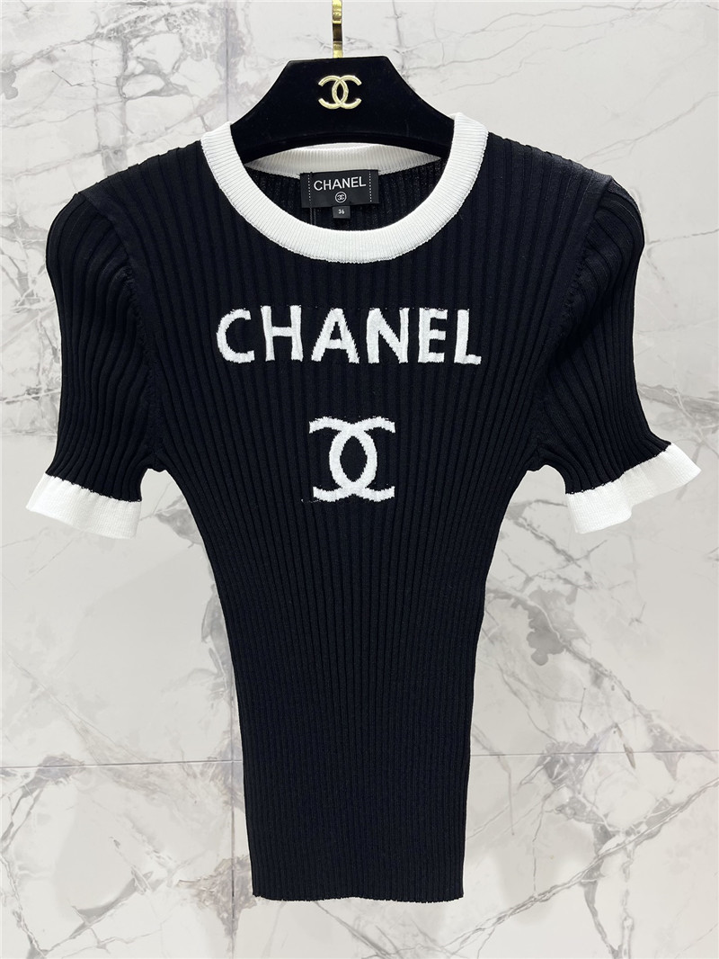 Ch**el new knitted short sleeve replica d&g clothing