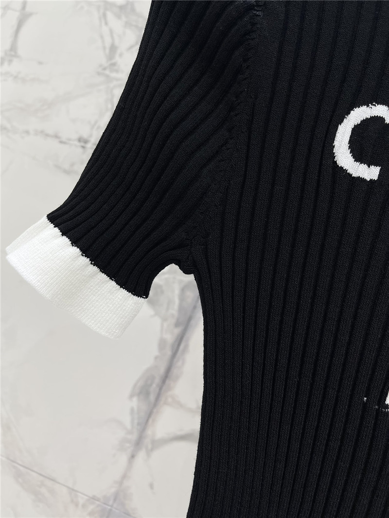 Ch**el new knitted short sleeve replica d&g clothing