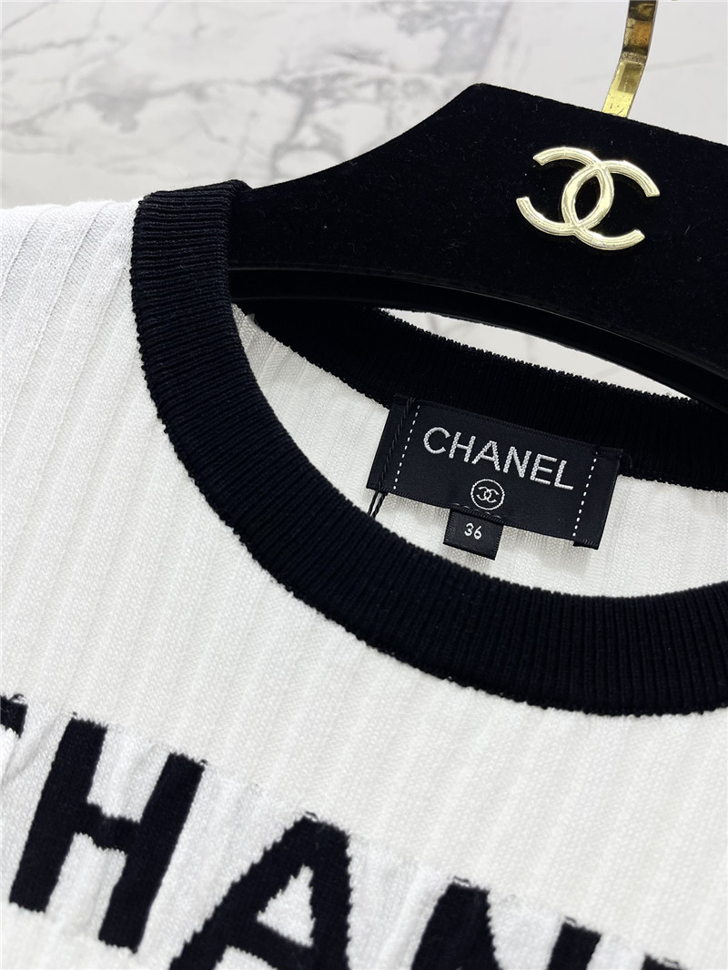 Ch**el new knitted short sleeve replica d&g clothing