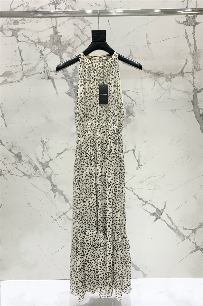 Y51 leopard print vacation dress replica d&g clothing