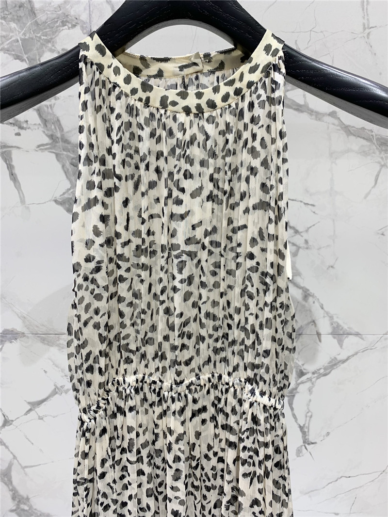 Y51 leopard print vacation dress replica d&g clothing