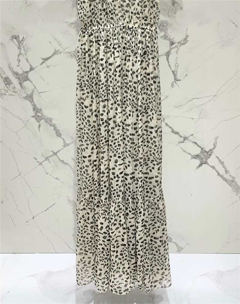 Y51 leopard print vacation dress replica d&g clothing