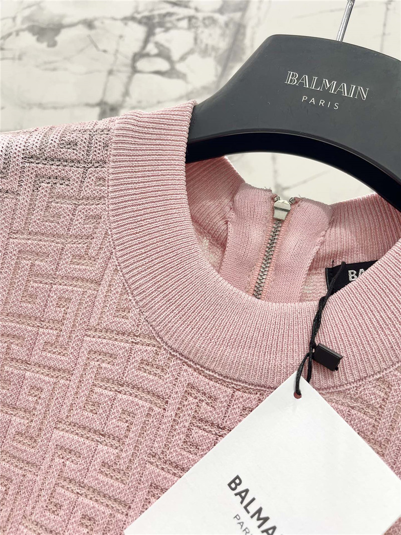 Balmain long sleeve knit dress replica clothing sites