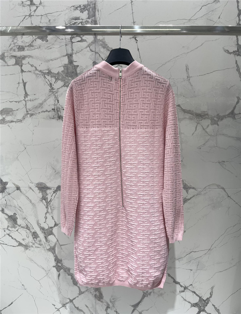 Balmain long sleeve knit dress replica clothing sites