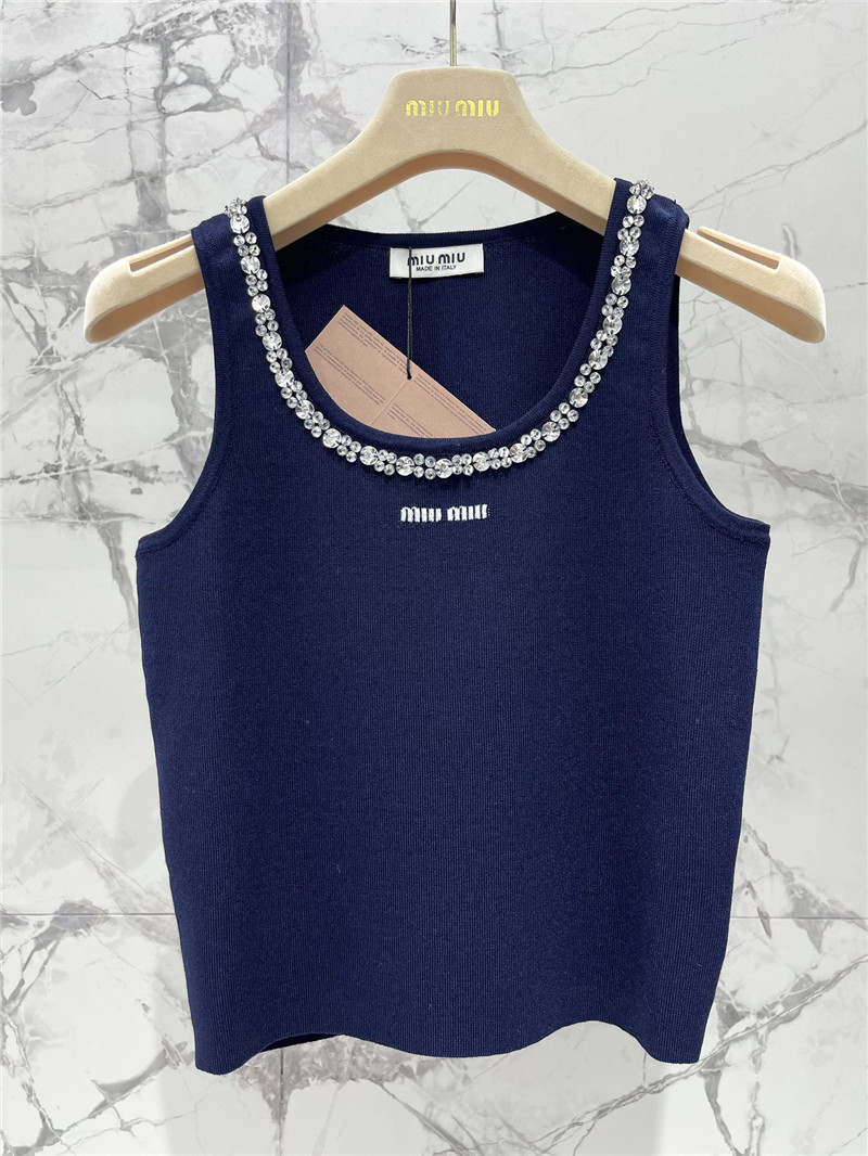 M1um1u knitted vest replica designer clothes