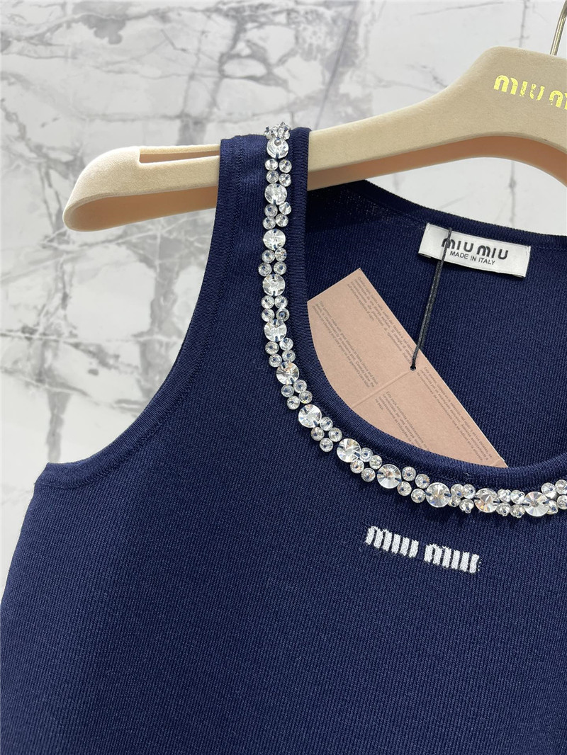 M1um1u knitted vest replica designer clothes