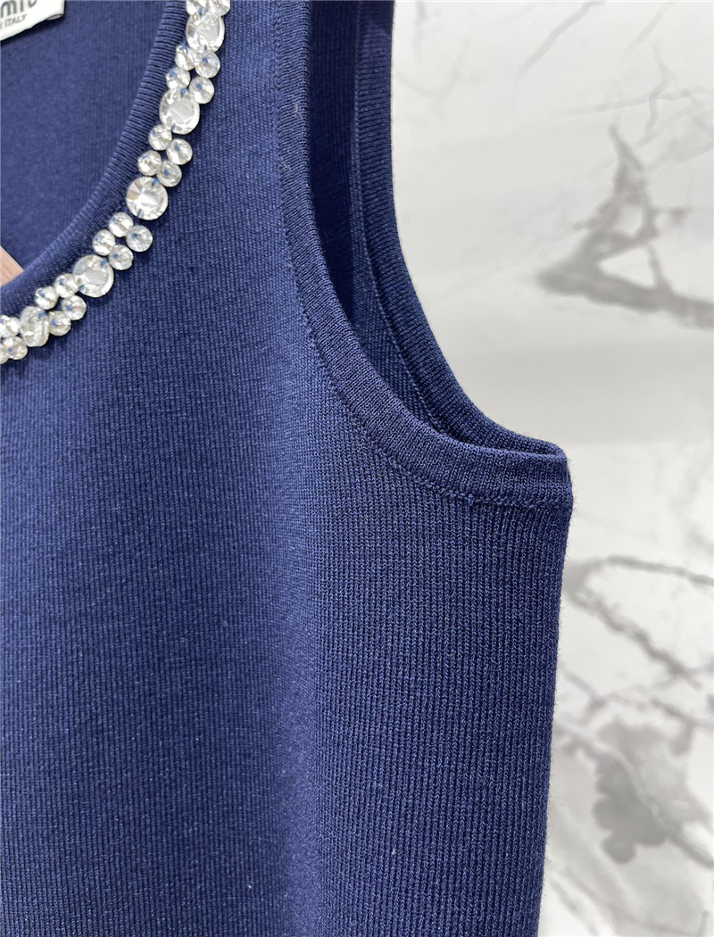 M1um1u knitted vest replica designer clothes