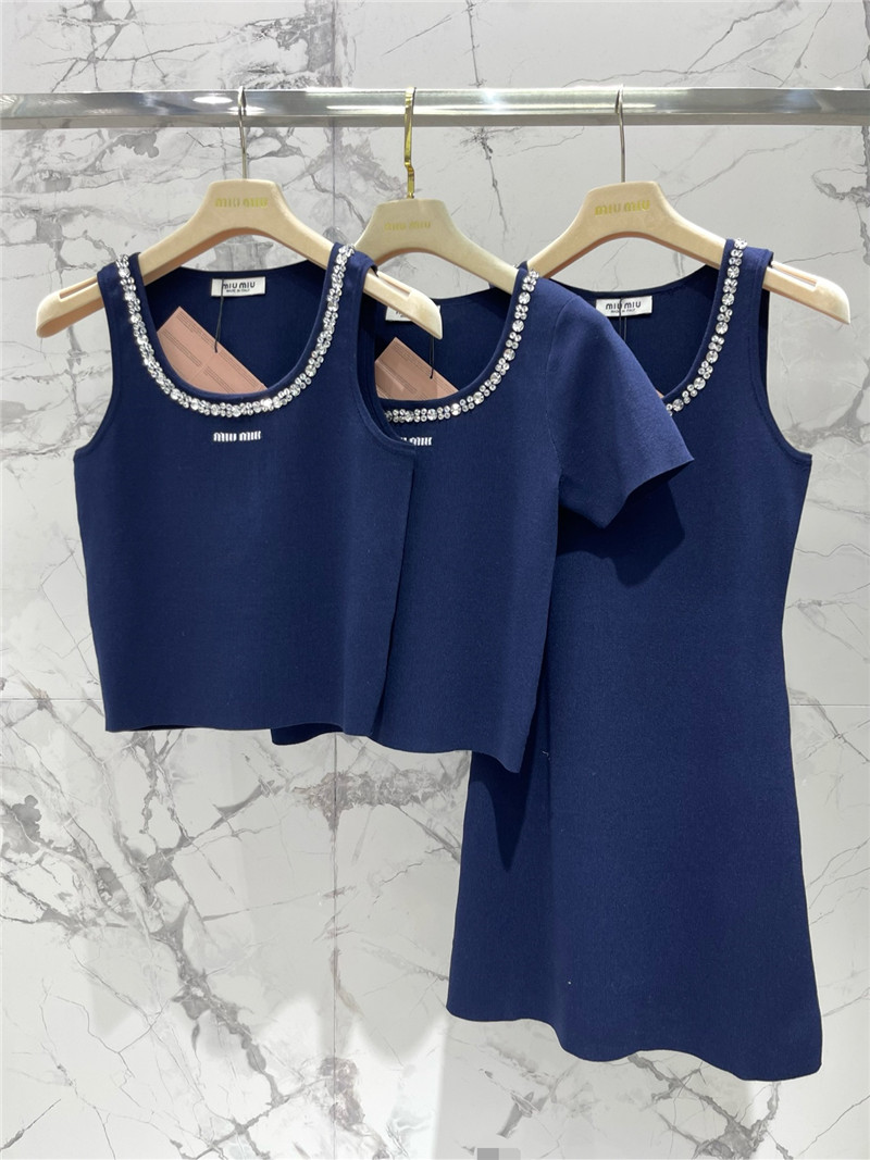 M1um1u knitted vest replica designer clothes