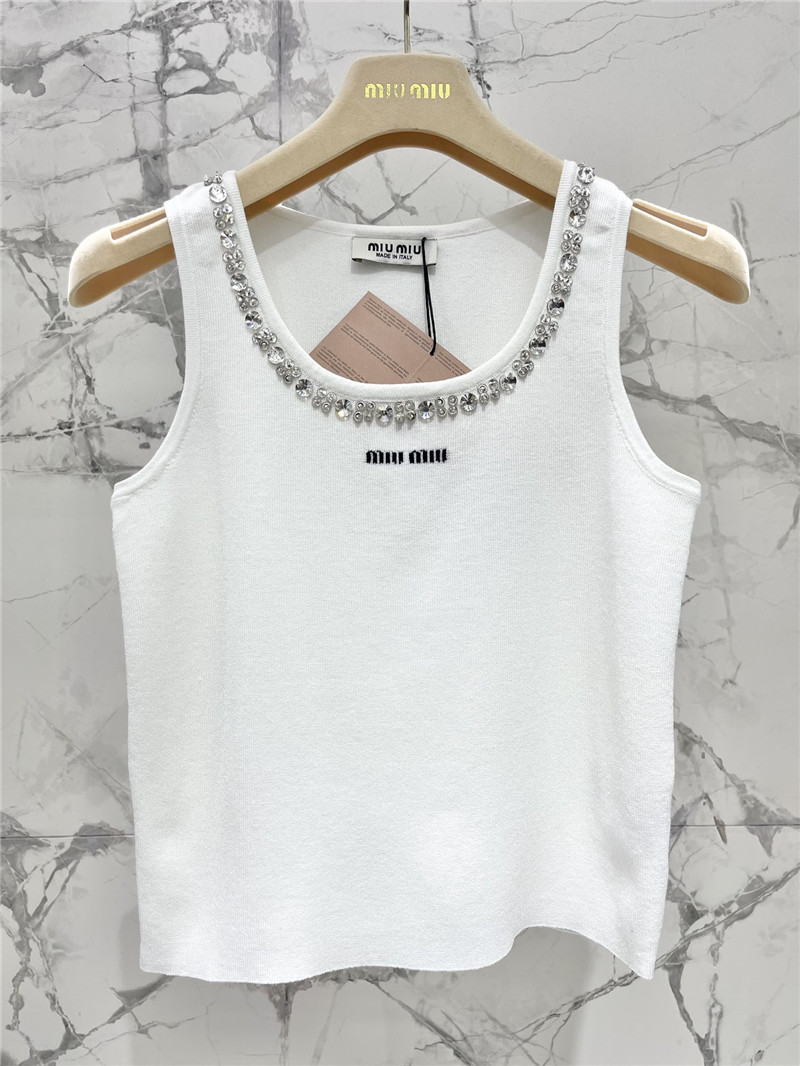 M1um1u knitted vest replica designer clothes