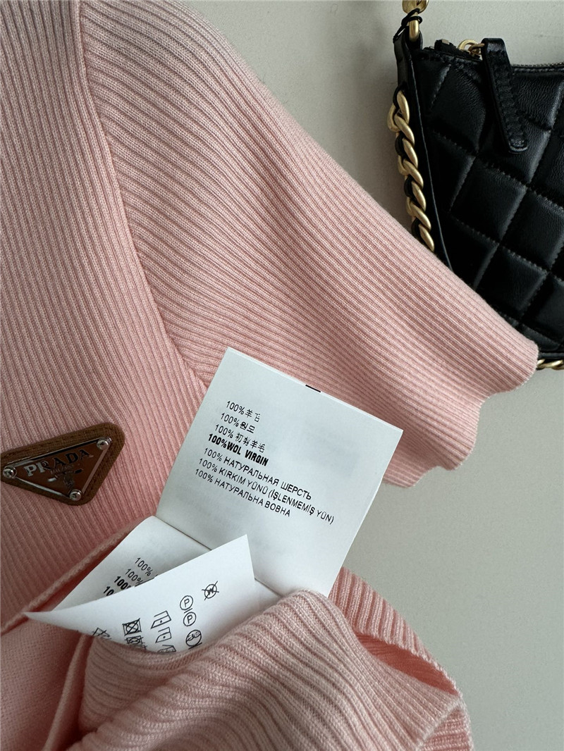 Pra*a new knitted short sleeve replica clothing sites