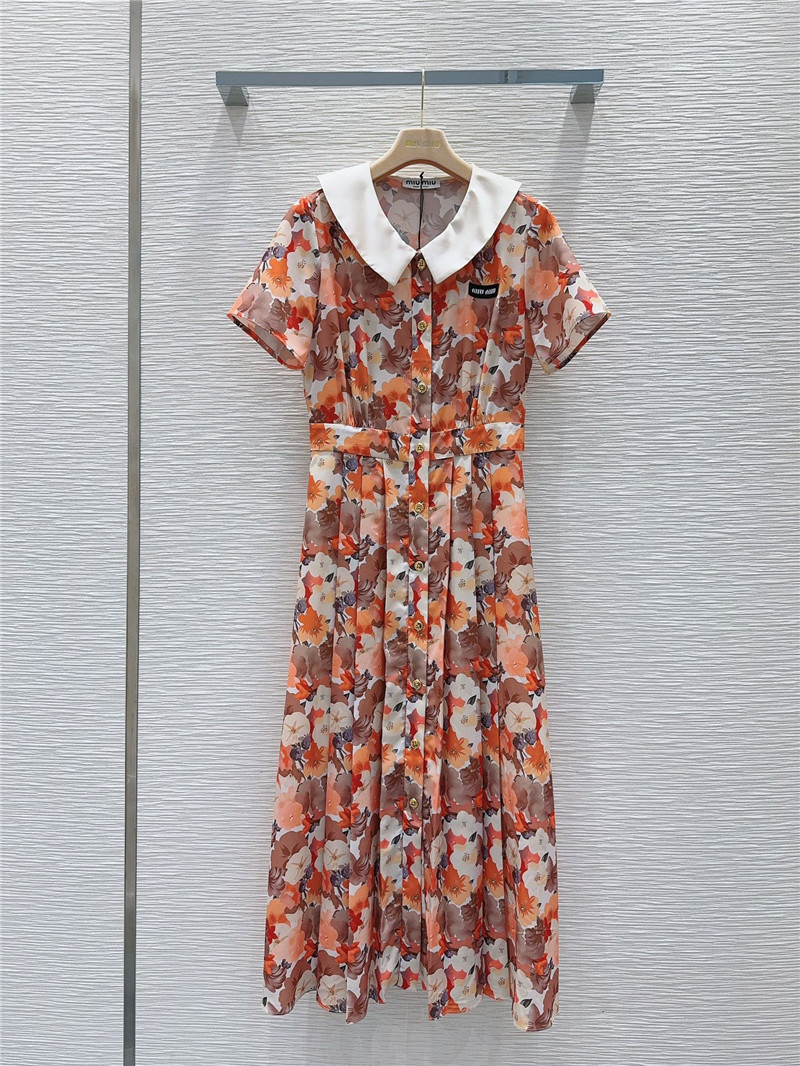 M1um1u small floral dress replica clothes