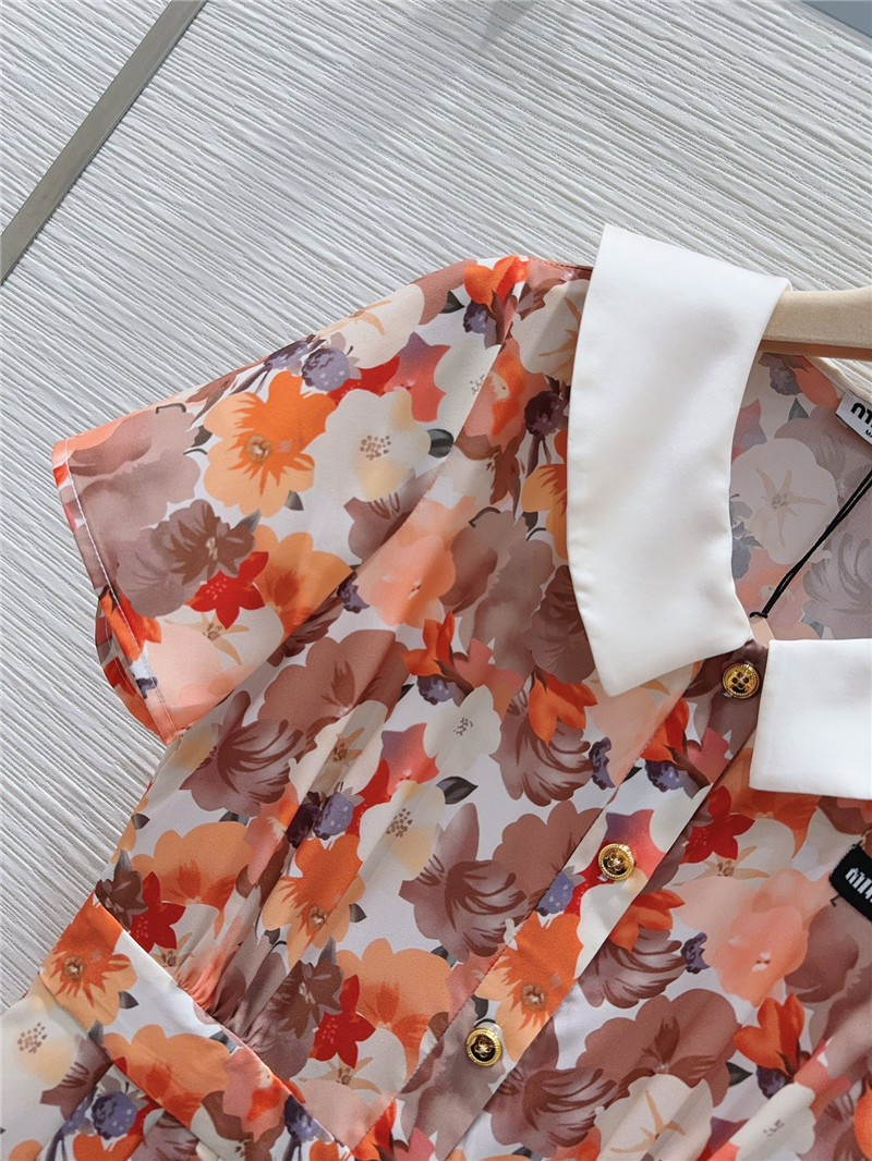 M1um1u small floral dress replica clothes