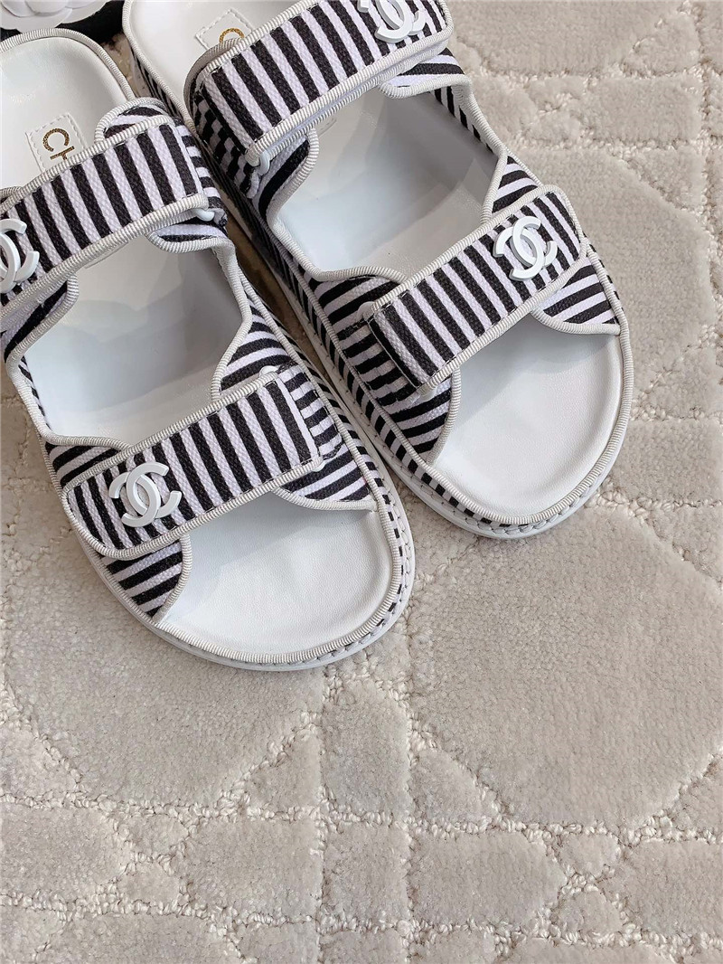 Ch**el white gray dad slides