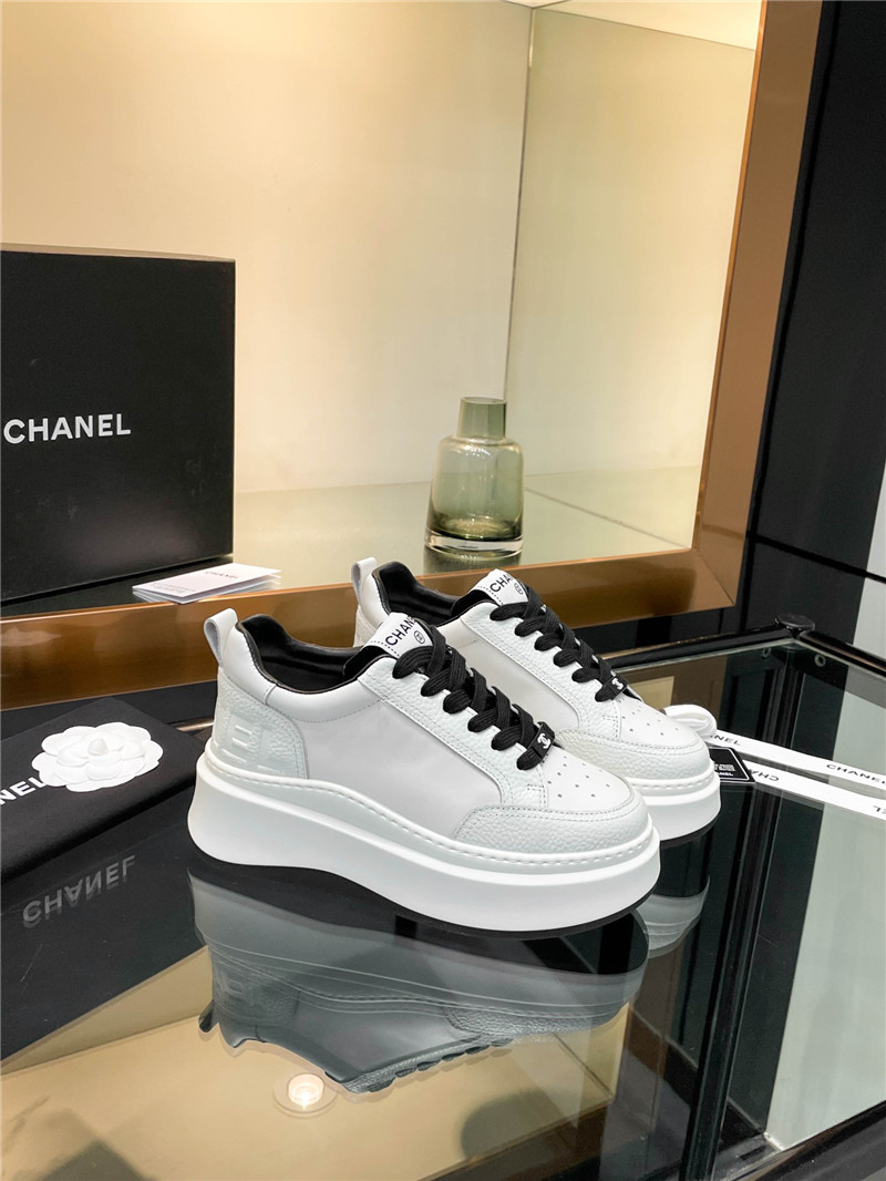 Ch**el black platform sneakers
