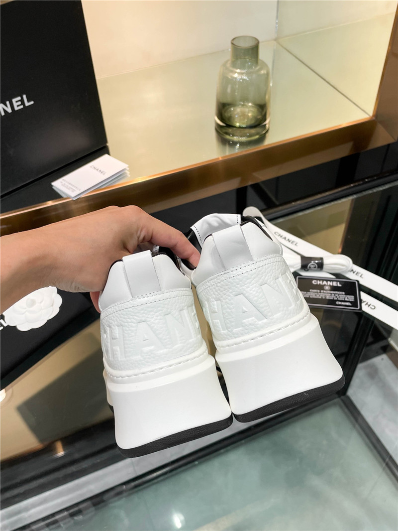 Ch**el black platform sneakers