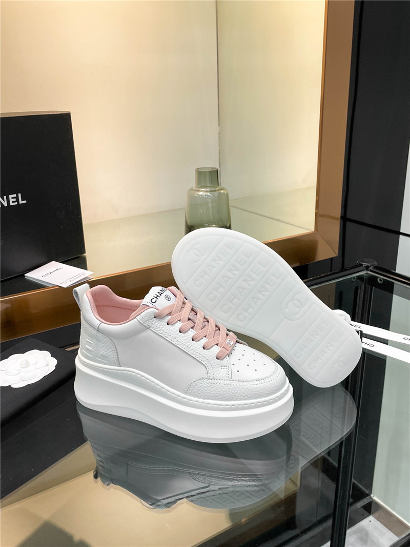 Ch**el pink platform sneakers