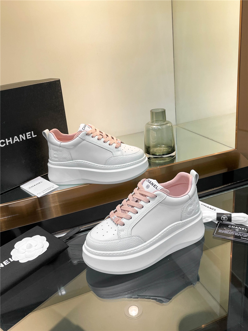 Ch**el pink platform sneakers