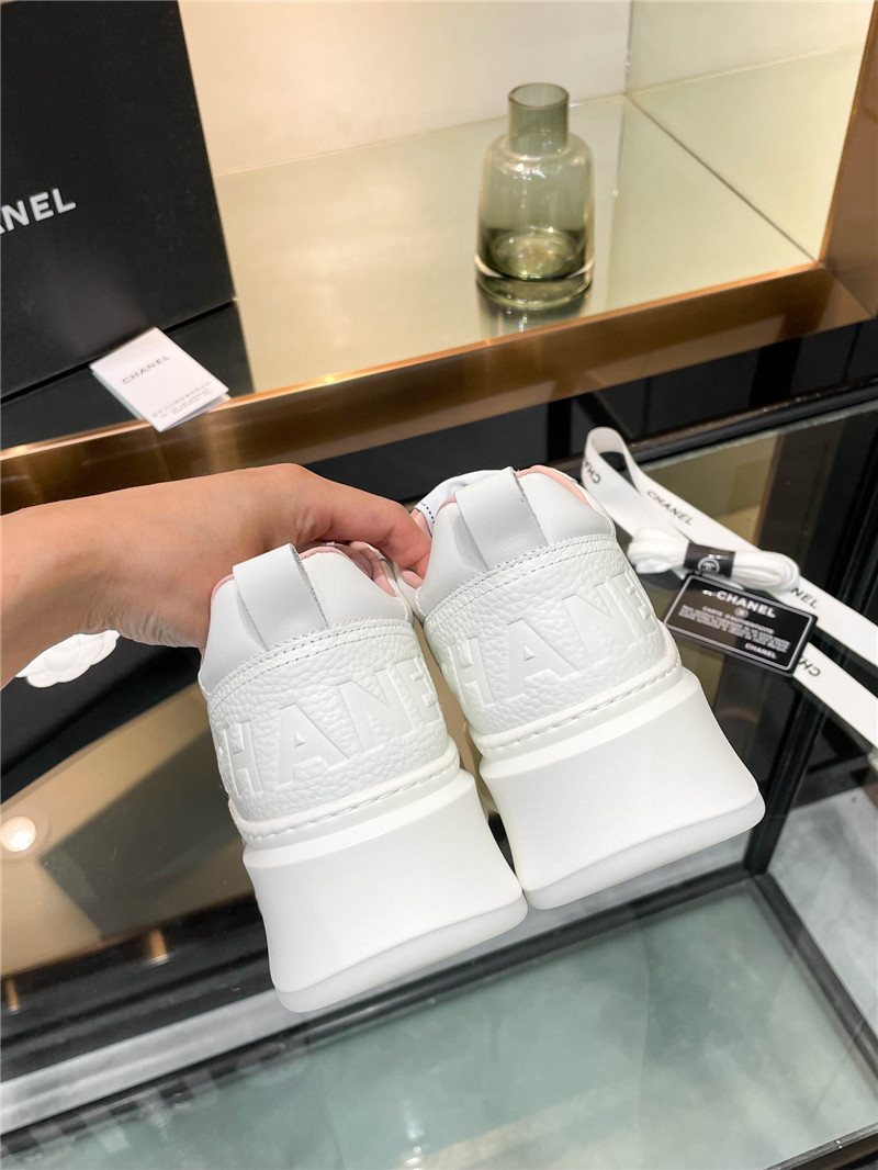 Ch**el pink platform sneakers